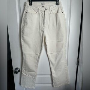 a new day Women’s Cream Straight-Leg Jeans